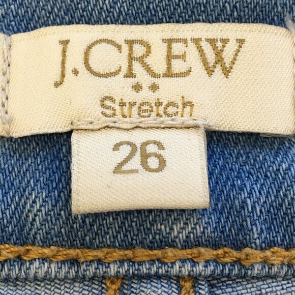 J.Crew Stretch Light Wash Mid Rise Boyfriend Jean Size 2 (26) EXCELLENT - Picture 7 of 9